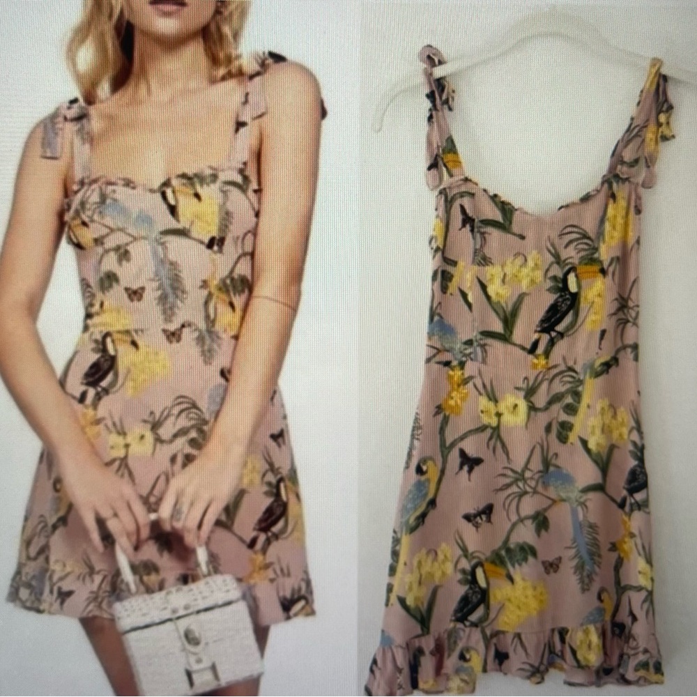 Reformation Christine Conga Blush Mini Size 6